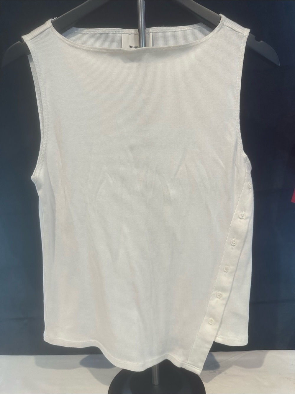 Reformation Ivory Ribbed Tank Top - Picture 5 of 12